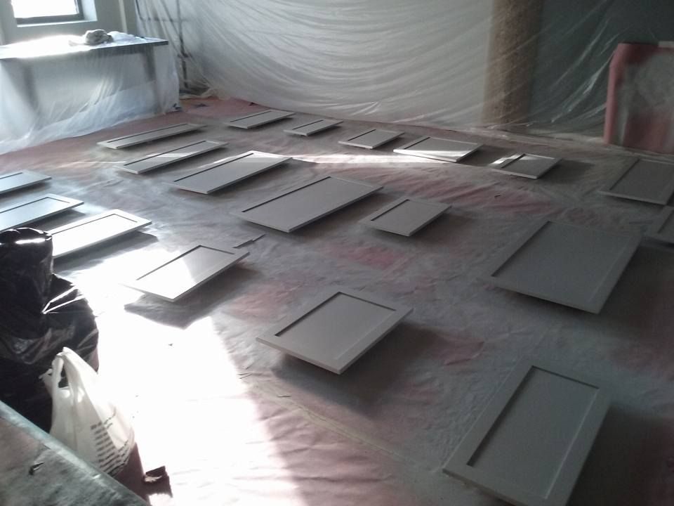 Cabinets Drying from Paint — Chicago, IL — McMaster Painting