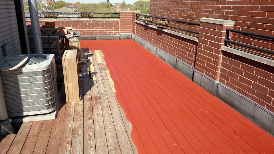 Building With a Wooden Deck Painted Red — Chicago, IL — McMaster Painting