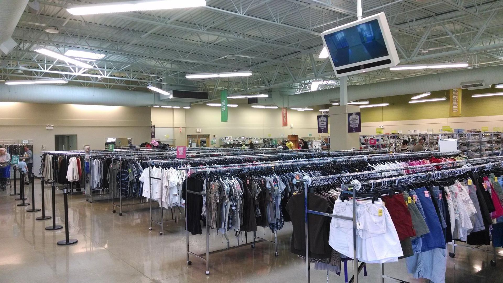 Angled View of A Clothing Section - Chicago, IL - McMaster Painting