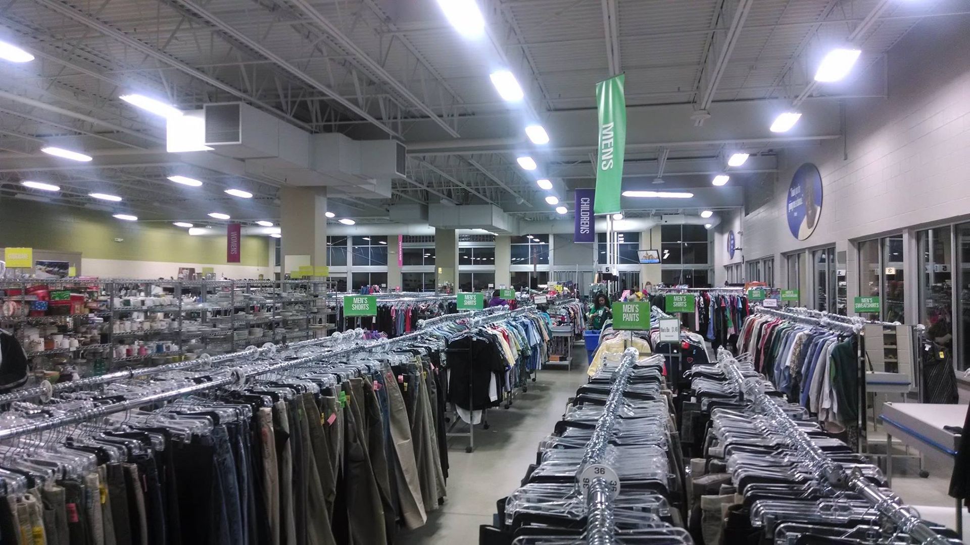 Front View of A Clothing Section - Chicago, IL - McMaster Painting