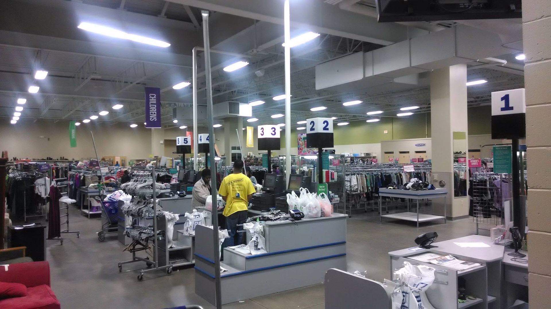 Angled View of A Cashier Counter - Chicago, IL - McMaster Painting