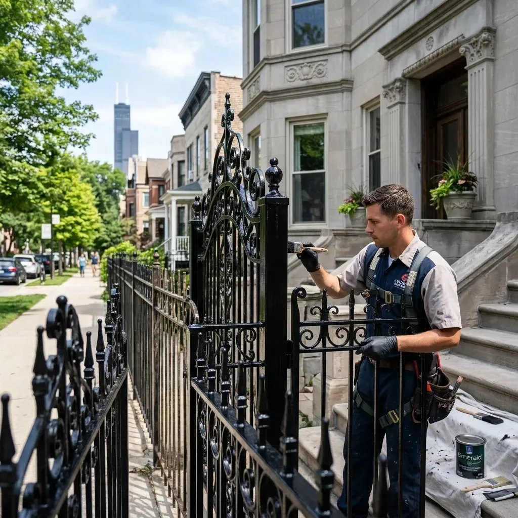 [HERO] Beyond the Rust: Professional Wrought Iron Painting & Prep for Chicago Homes