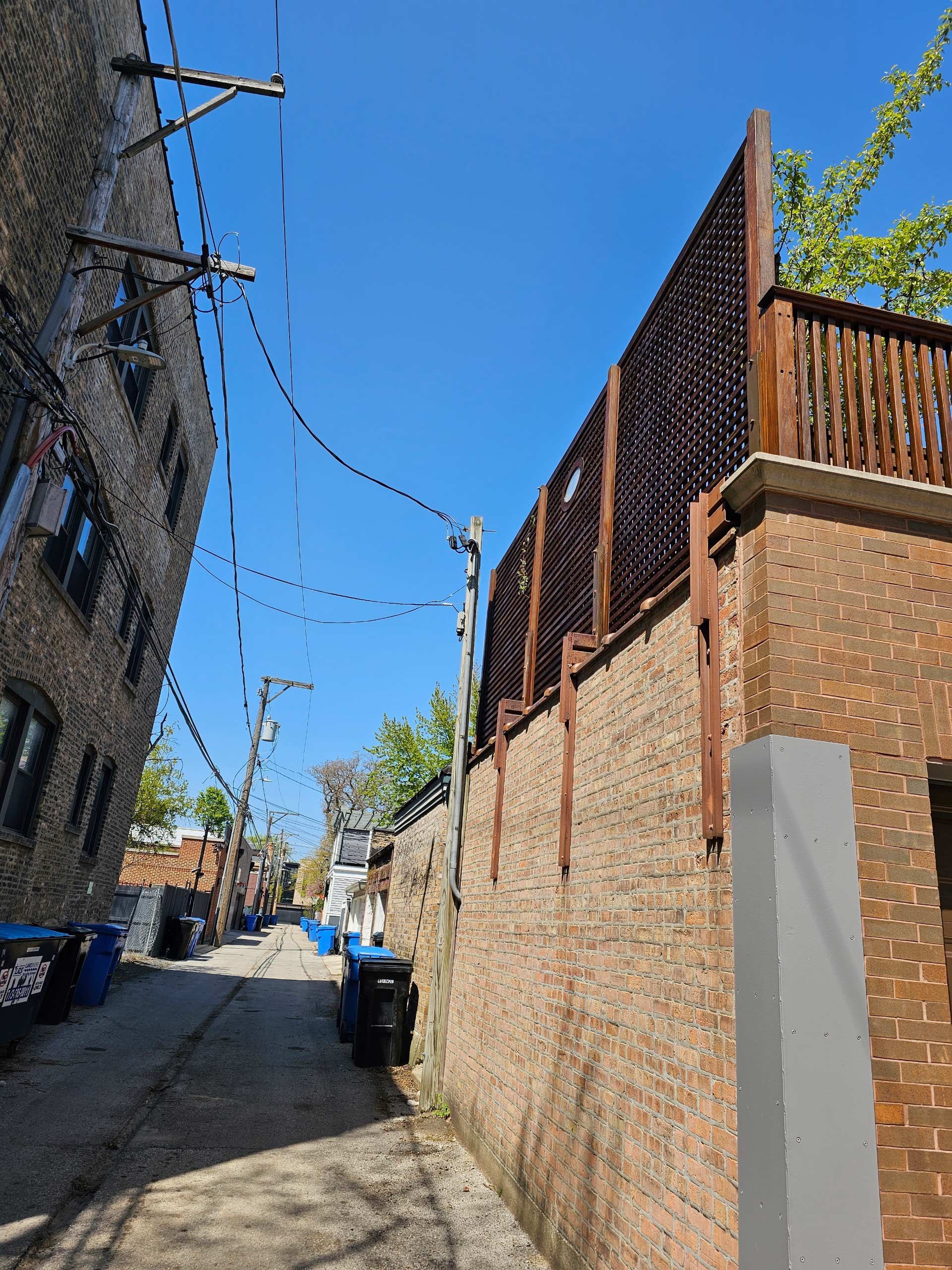 Narrow Alleyway Between Two Brick Buildings — Chicago, IL — McMaster Painting