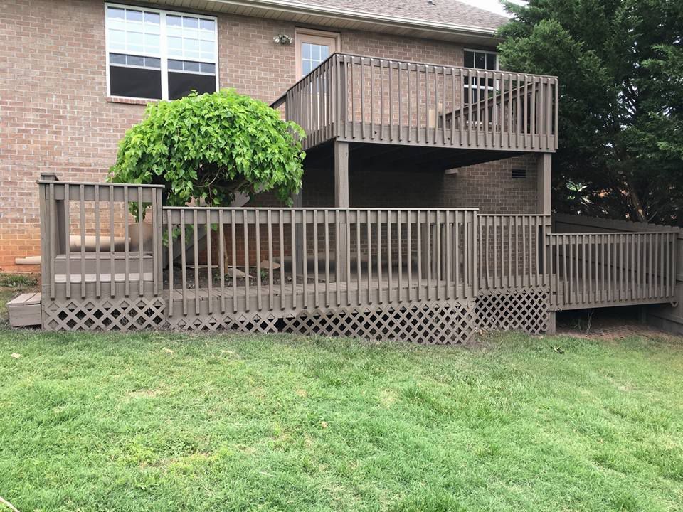 Large Wooden Deck is in the Backyard — Chicago, IL — McMaster Painting