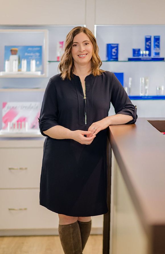 Woman, Dr. Lovegrove at Lovegrove Dermatology, dermatologist, cosmetic dermatologist