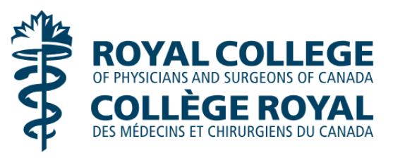 Logo of the Royal College of Physicians and Surgeons of Canada, with text in English and French.