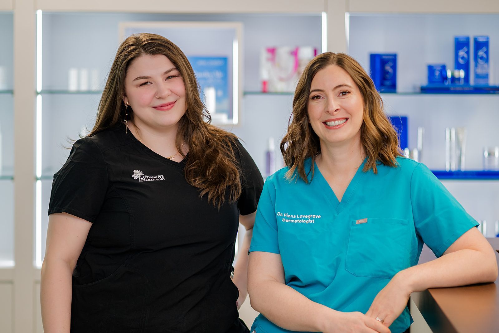 Dr. Fiona Lovegrove and Dermatology Nurse Danee
