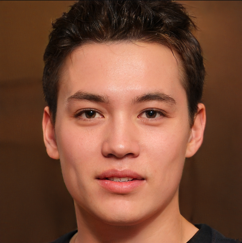 A person with dark hair, light skin, and brown eyes. They are looking directly at the viewer with a neutral expression.