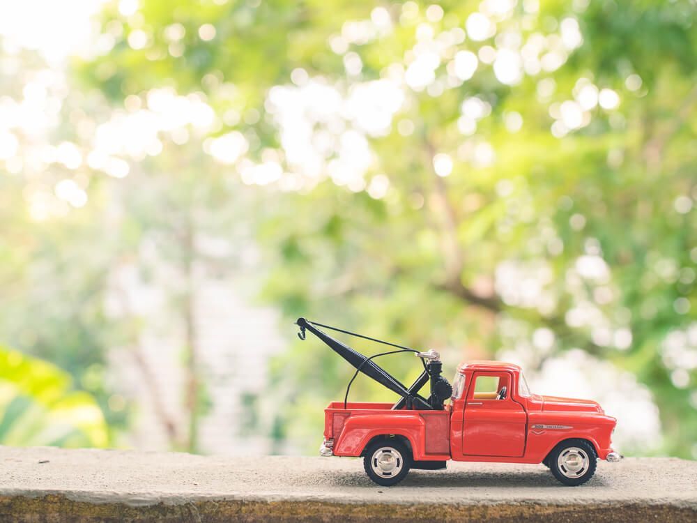 Tow Truck On Nature Background — Big Tim's Towing in Cessnock, NSW