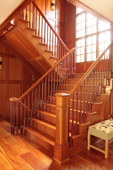 Wooden Stairs — Cazenovia, NY — D.R. Cornue Woodworks