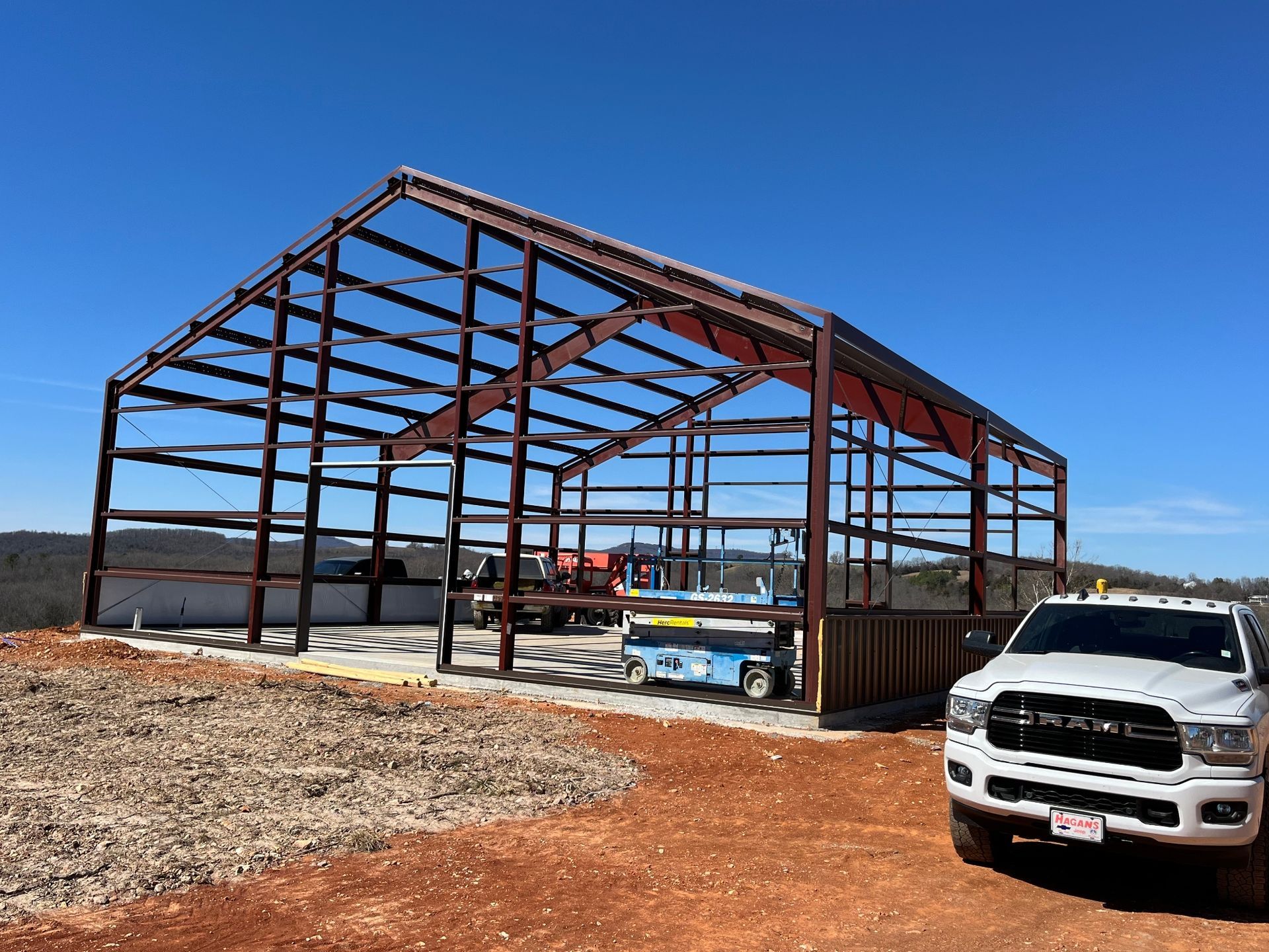 Custom-designed metal building shell