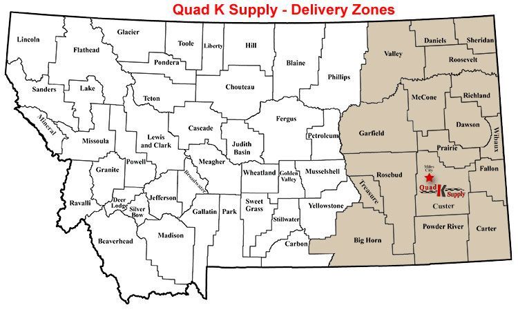 A Map - Miles City, MT- Quad K Supply