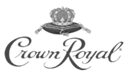The Crown Royal logo, featuring a jeweled crown resting on a velvet pillow above the brand name in elegant script.