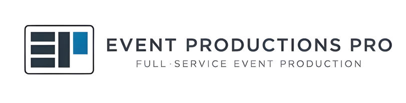Logo for Event Productions Pro featuring a stylized 