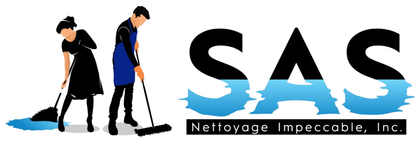 A logo for a company called sas nettoyage impeccable inc.