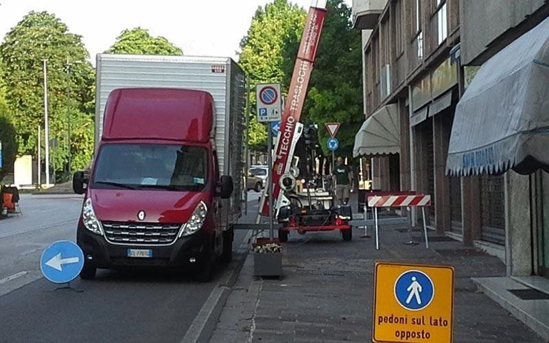 installazione di una scala aerea