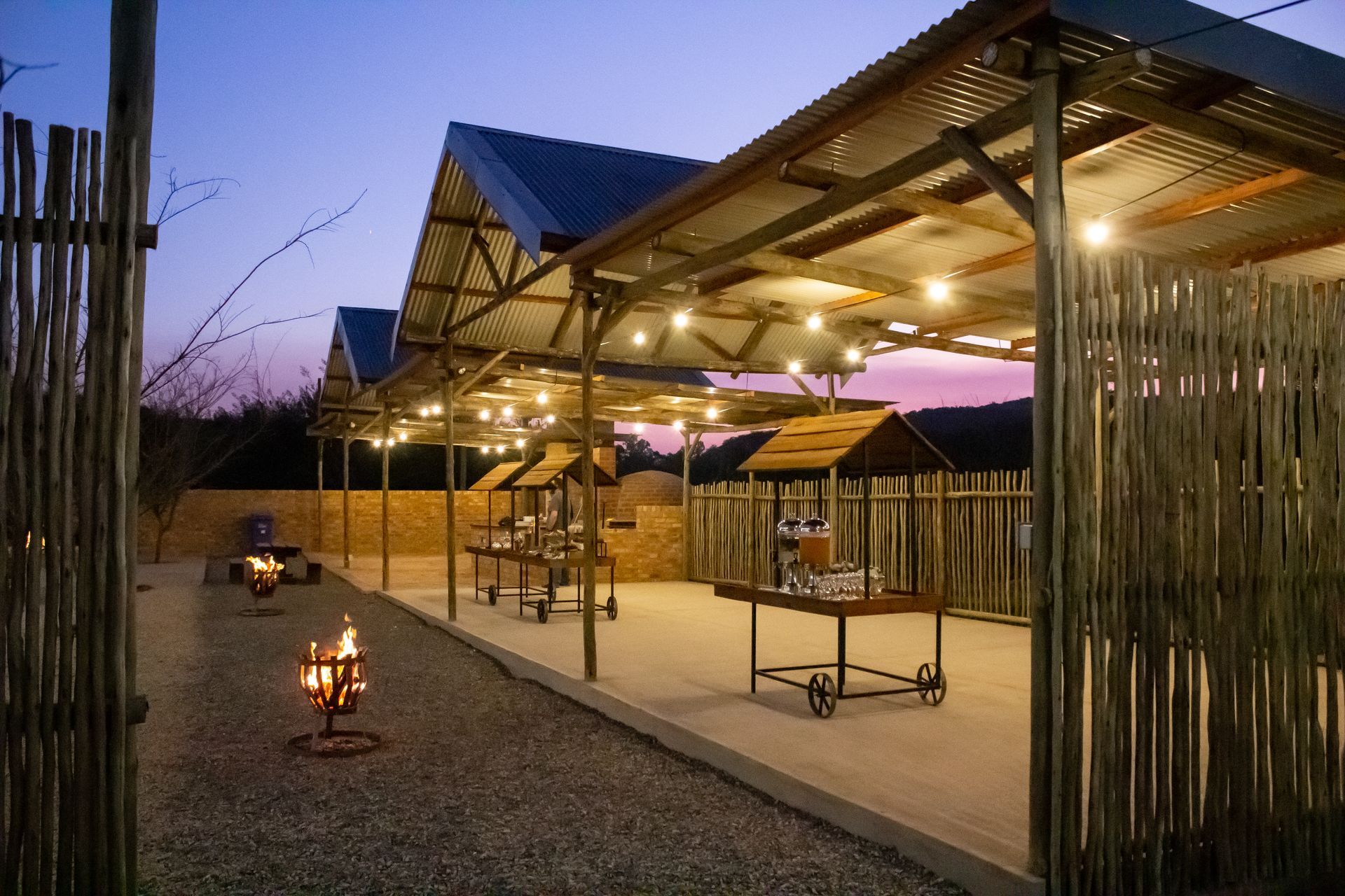 The Piazza at Riverside Castle, Pretoria's stunning conference events venue is ready for a notable event.