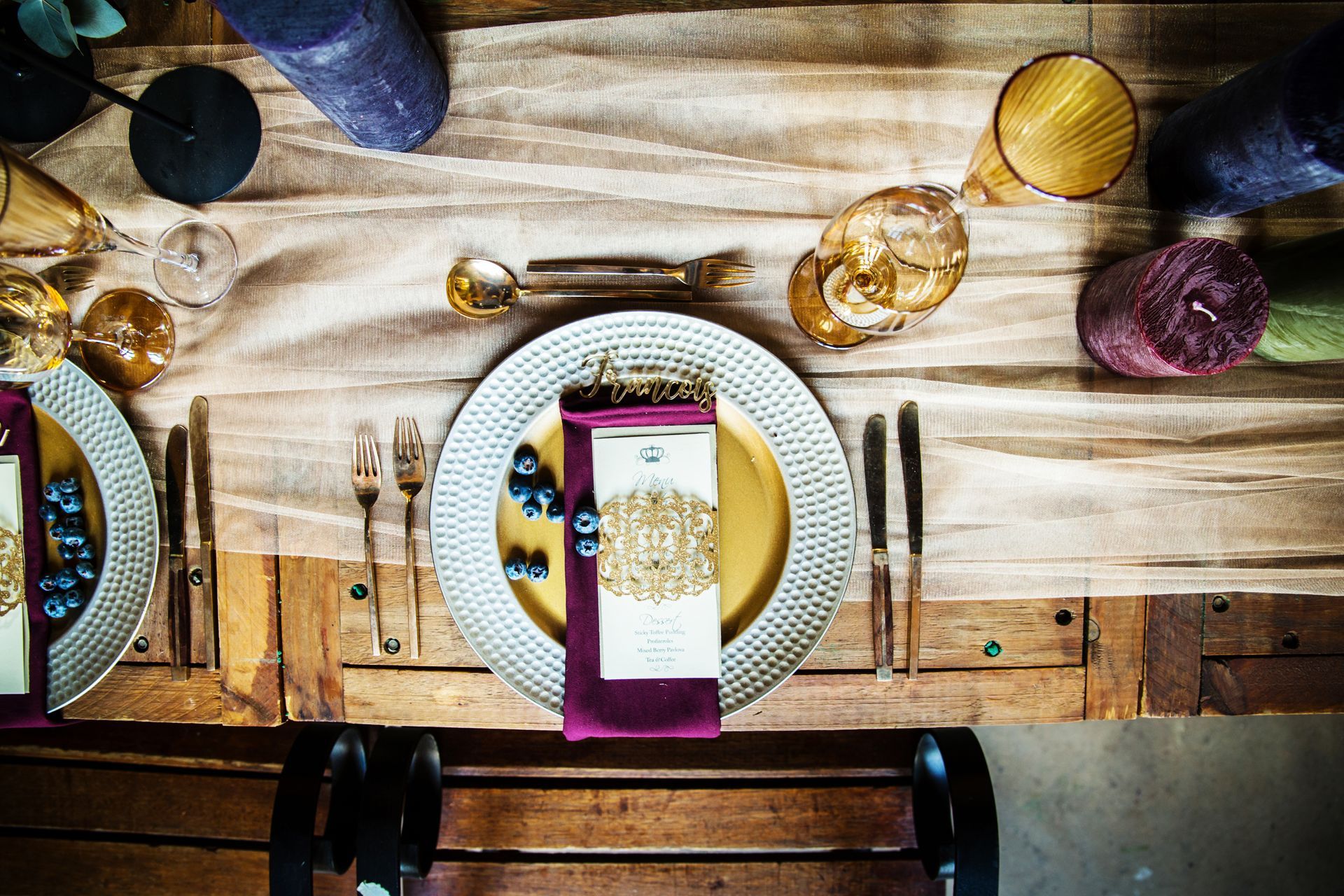 Stunning table arrangement for a corporate event at Riverside Castle, Pretoria's leading corporate function venue.