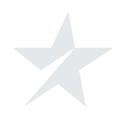 A white star on a white background.
