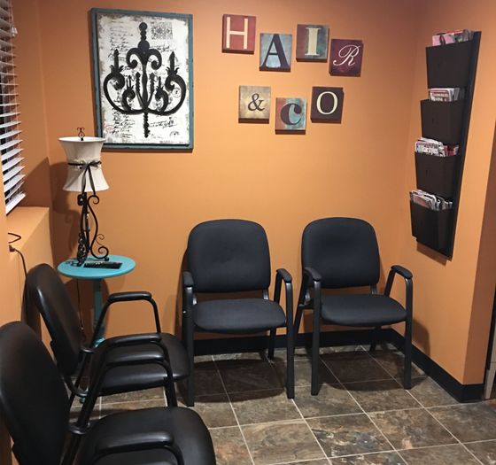 Hair and Co waiting room