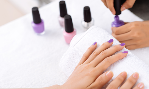 Treat yourself to a manicure, leave with your hands looking pretty and feeling refreshed. Shaped nails, cuticles treated, hand massage and fresh polish.