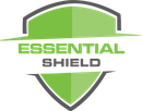 Green shield logo with