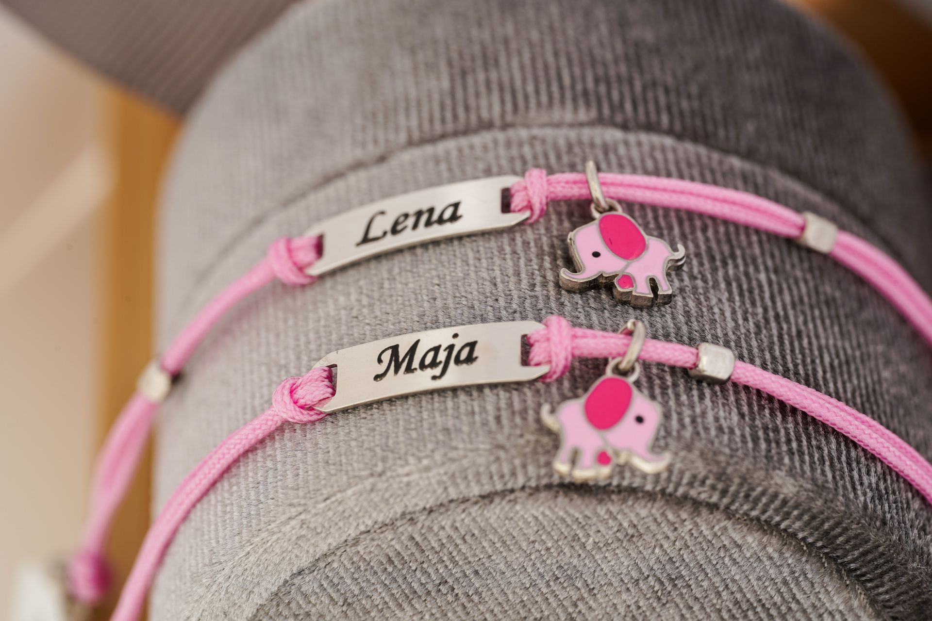 Laser engraved keychains.