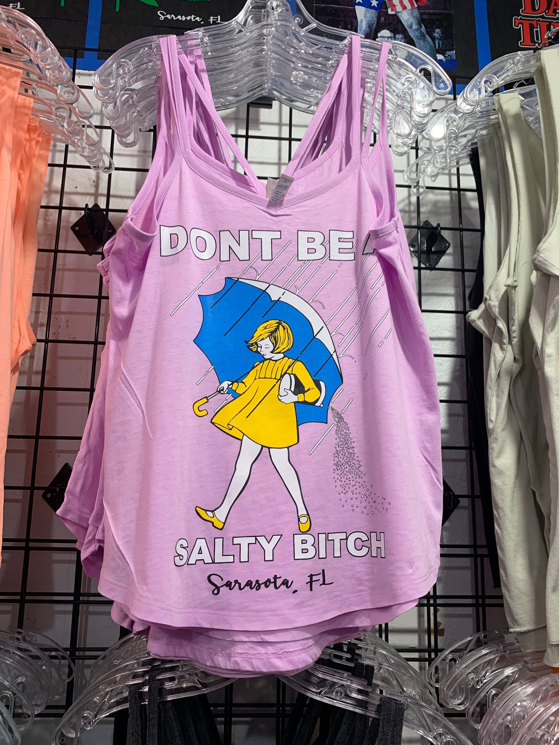 Lavender tank top with 