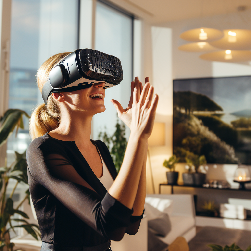 VR headsets allowing buyers to experience the property as if they were actually there