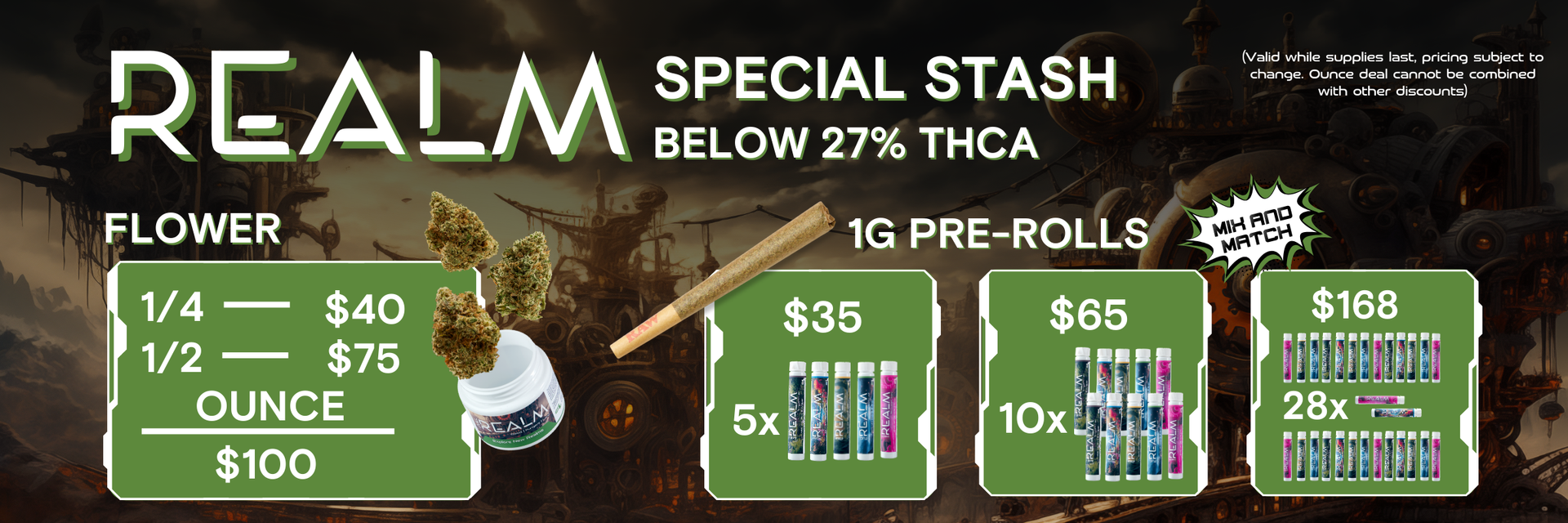 Special Stash Flower and Pre-Roll Promo