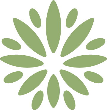 Garden Remedies daisy logo in sprout green