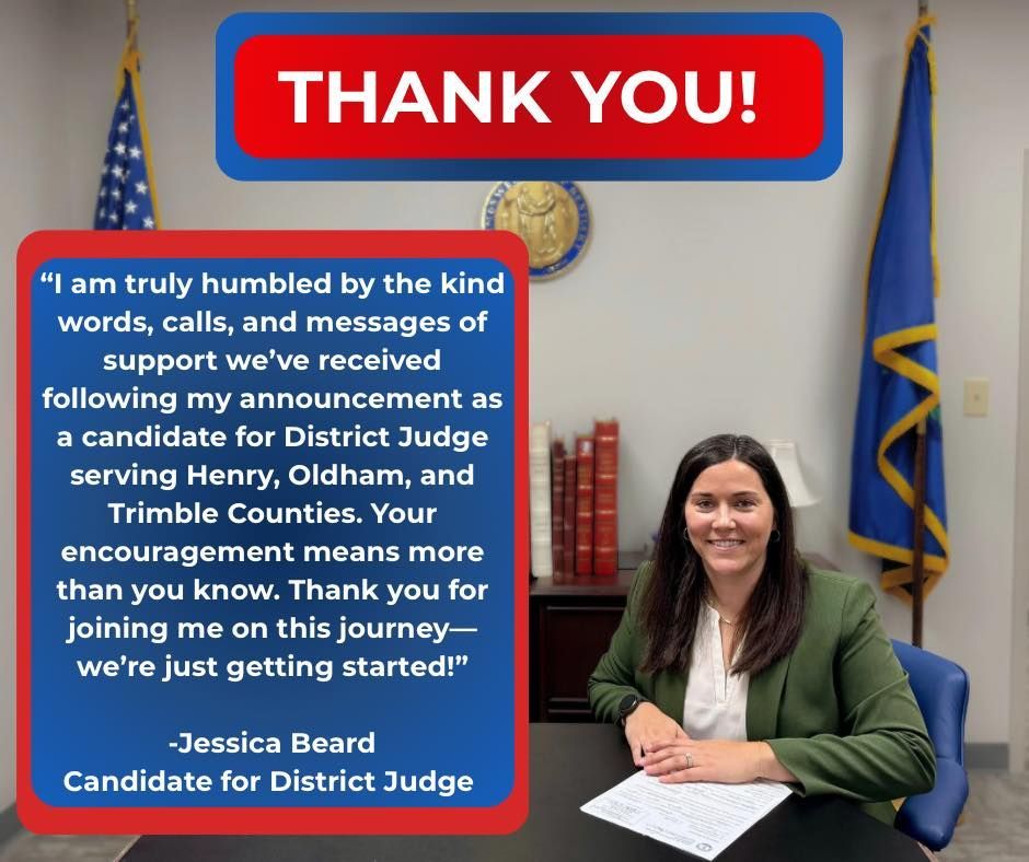 A rob houchens judge executive logo with five stars