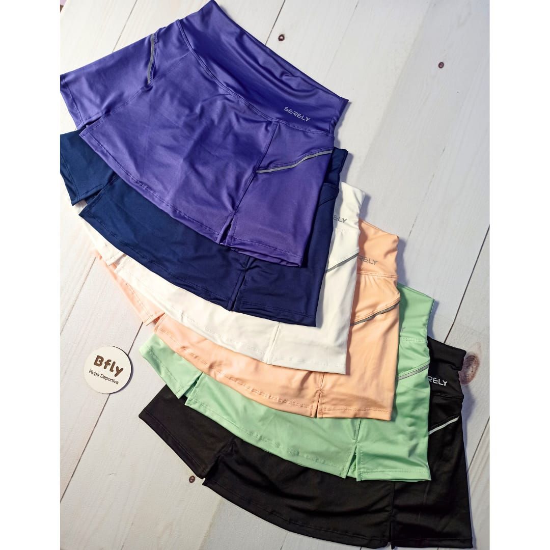 SHORT POLLERA LISA DAMA (PC066)