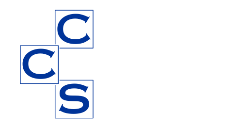 The letters c and s are in blue squares on a white background.