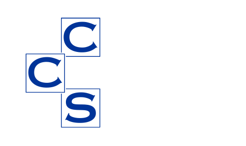 The letters c and s are in blue squares on a white background.