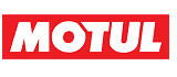 Logo MOTUL in testo bianco su un rettangolo rosso.