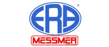 Logo per ERA Messmer con scritta blu in un ovale, MESSMER rosso sotto.
