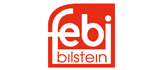 Logo della Febi bilstein, rettangolo rosso con testo bianco.