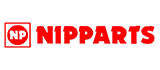 Logo per NIPPARTS, testo rosso con 