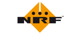 Logo NRF: lettere nere su una forma di diamante dorato, tre punti in alto.