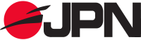 Cerchio rosso con strisce nere e le lettere JPN in nero.