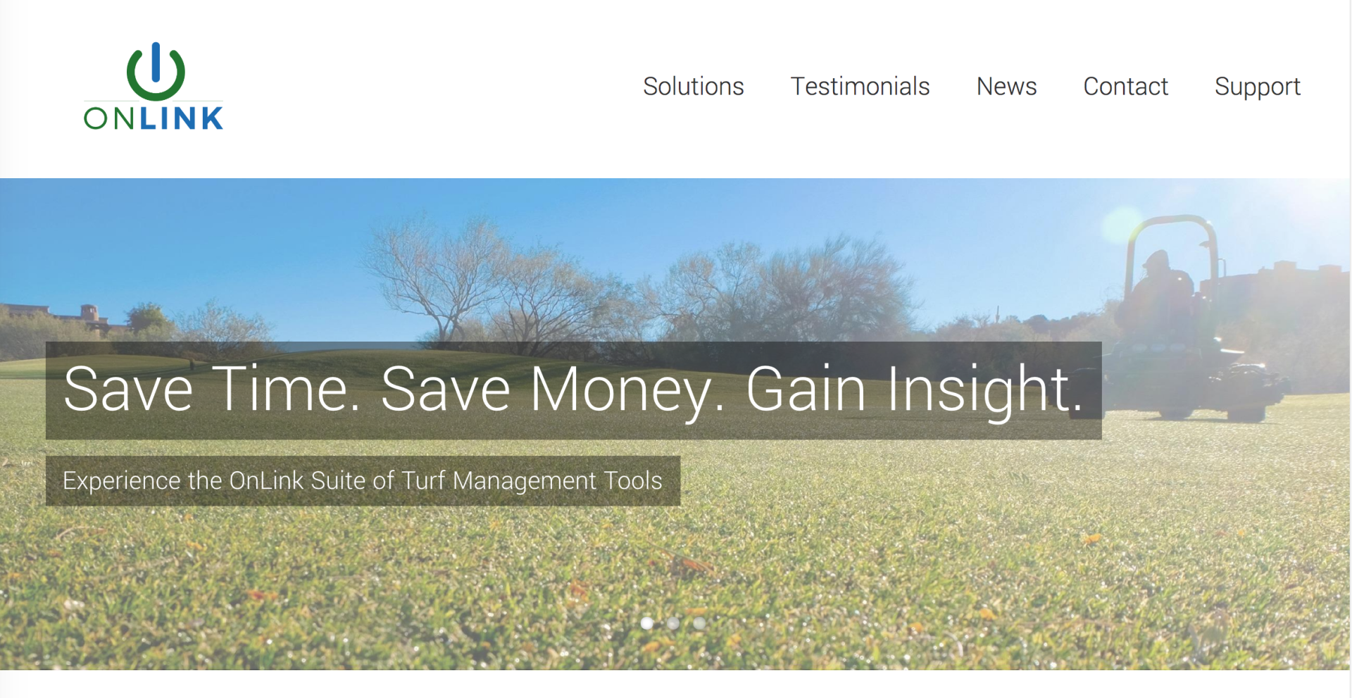 C-Link website header with the tagline 