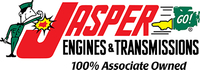 The logo for jasper engines and transmissions 100 % associate owned