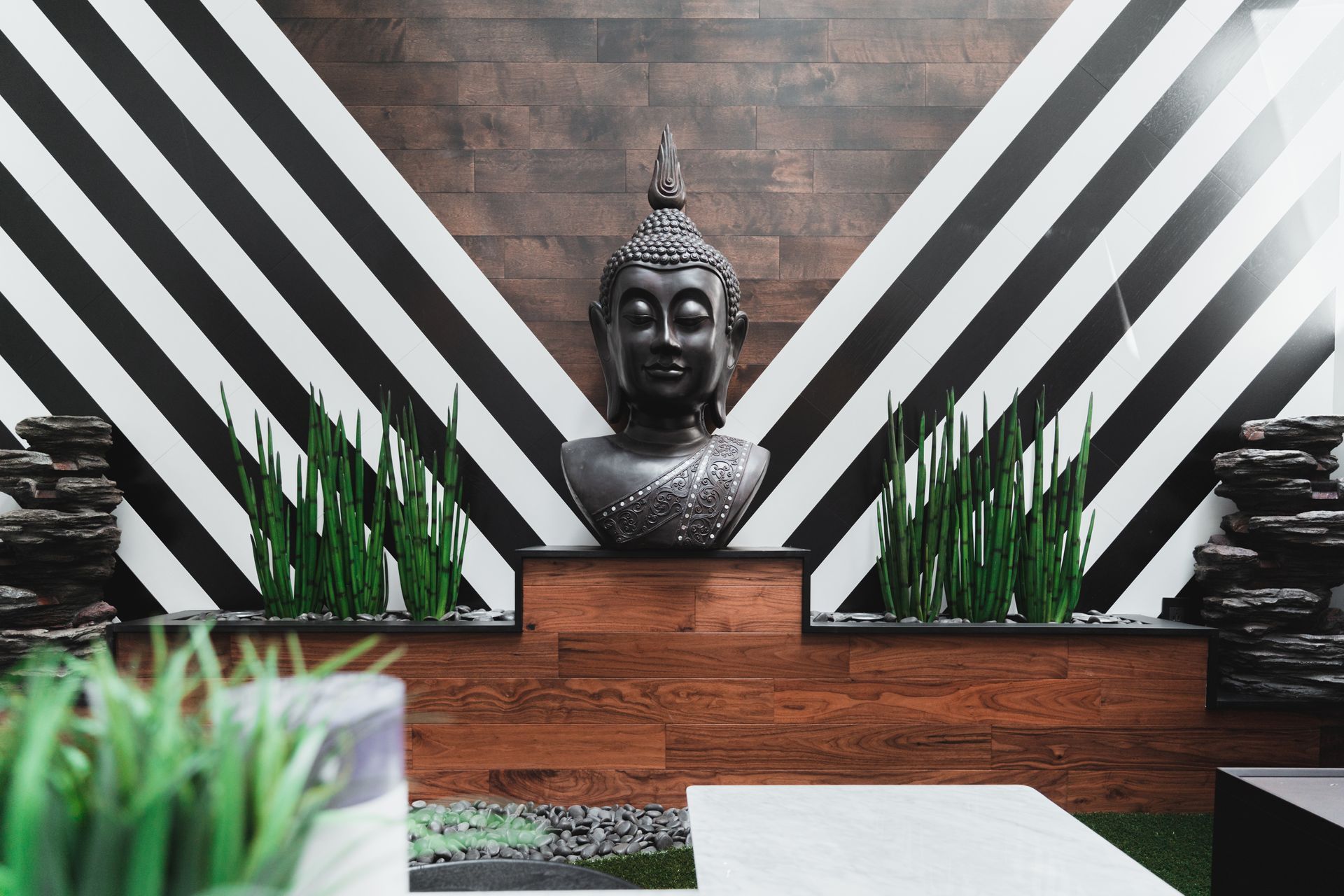 modern interiors decorated well in a space