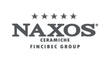 Logo del gruppo naxos ceramiche fincibec su sfondo bianco
