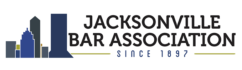 Jacksonville Bar Association logo with a skyline silhouette and text "JACKSONVILLE BAR ASSOCIATION, since 1897."
