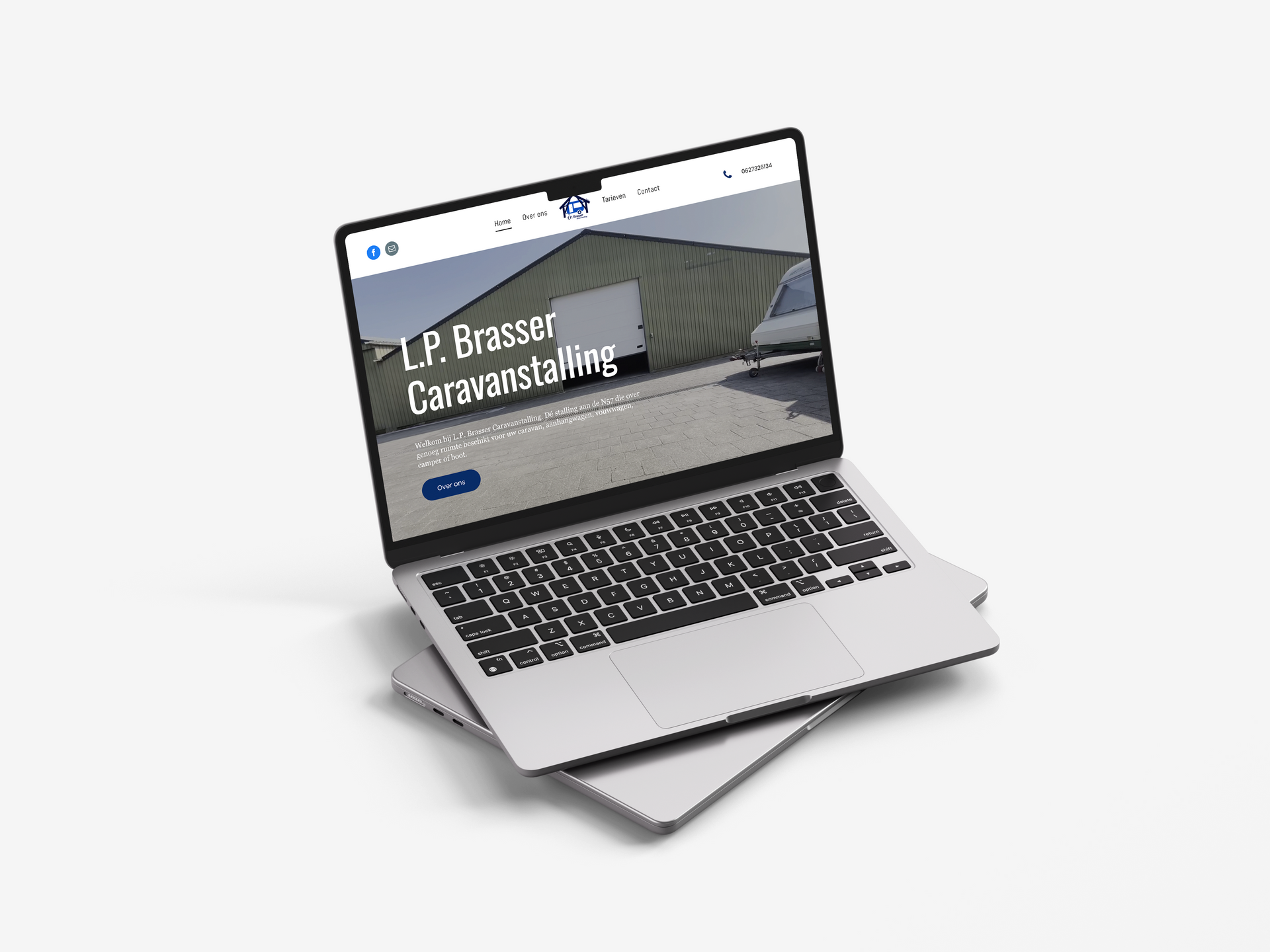 Website-ontwerp L.P. Brasser Caravanstalling