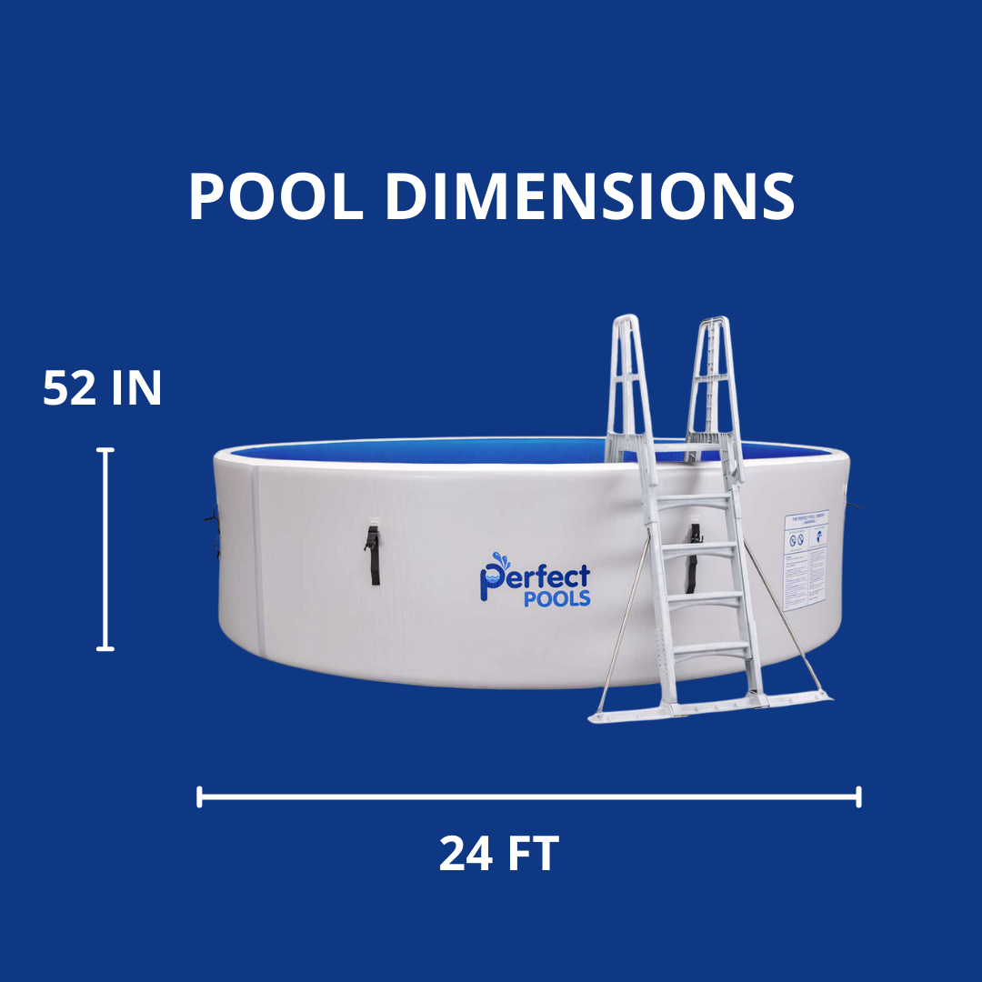Above ground pool, Perfect Pool 24 foot round dimensions