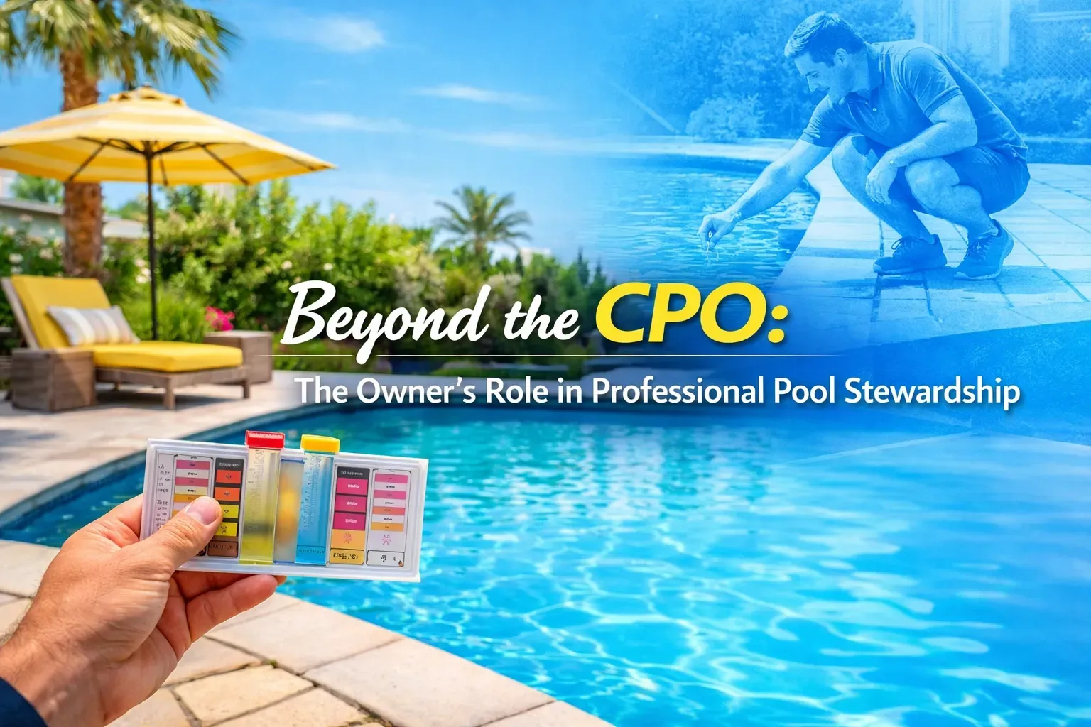 Pool showing the test comparator the operator is testing the pool with