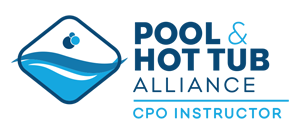 the logo for the pool and hot tub alliance cpo instructor